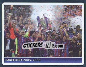 Cromo UEFA Champions League 2005-2006 winner - Barcelona (Espana)