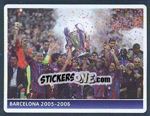 Sticker UEFA Champions League 2005-2006 winner - Barcelona (Espana) - UEFA Champions League 2006-2007 n. 3 - Panini
