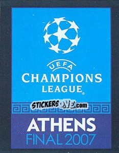 Sticker UEFA Champions League Final 2007 poster - Athens - UEFA Champions League 2006-2007 n. 4 - Panini