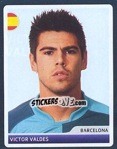 Sticker Victor Valdes - UEFA Champions League 2006-2007 - Panini