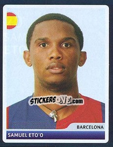 Sticker Samuel Eto'o - UEFA Champions League 2006-2007 n. 20 - Panini