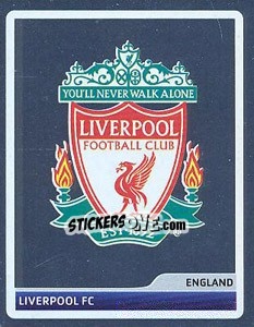 Cromo Liverpool FC Logo - UEFA Champions League 2006-2007 - Panini