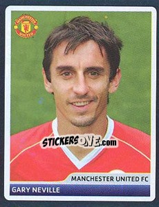 Sticker Gary Neville - UEFA Champions League 2006-2007 - Panini