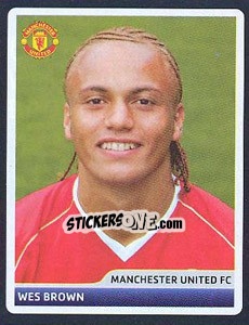 Sticker Wes Brown - UEFA Champions League 2006-2007 - Panini