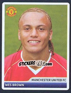Sticker Wes Brown - UEFA Champions League 2006-2007 n. 61 - Panini