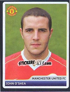 Sticker John O'Shea - UEFA Champions League 2006-2007 n. 63 - Panini