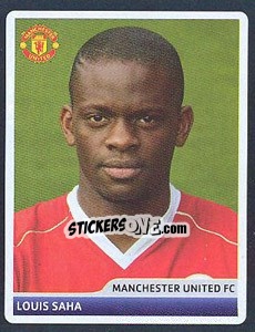 Sticker Louis Saha - UEFA Champions League 2006-2007 n. 72 - Panini