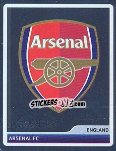 Cromo Arsenal FC Logo - UEFA Champions League 2006-2007 - Panini