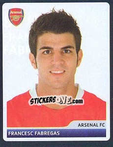 Sticker Francesc Fabregas - UEFA Champions League 2006-2007 n. 80 - Panini