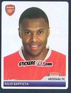 Sticker Julio Baptista - UEFA Champions League 2006-2007 n. 85 - Panini