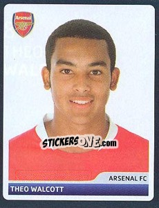 Sticker Theo Walcott - UEFA Champions League 2006-2007 n. 87 - Panini