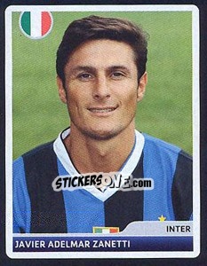 Sticker Javier Adelmar Zanetti - UEFA Champions League 2006-2007 n. 130 - Panini