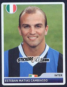 Sticker Esteban Matias Cambiasso - UEFA Champions League 2006-2007 n. 132 - Panini