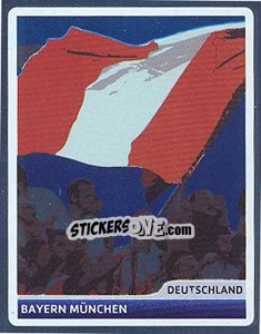 Sticker FC Bayern München Flag - UEFA Champions League 2006-2007 n. 158 - Panini