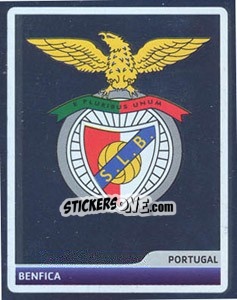 Cromo SL Benfica Logo - UEFA Champions League 2006-2007 - Panini