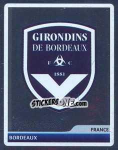 Sticker FC Girondins de Bordeaux Logo - UEFA Champions League 2006-2007 n. 277 - Panini