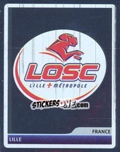 Cromo LOSC Lille Logo - UEFA Champions League 2006-2007 - Panini