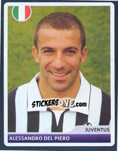 Sticker Alessandro Del Piero - UEFA Champions League 2006-2007 n. 376 - Panini
