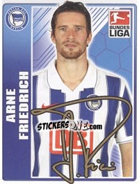 Sticker Arne Friedrich - German Football Bundesliga 2009-2010 - Topps