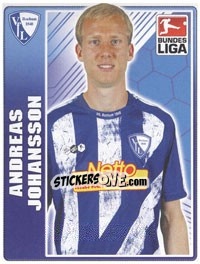 Sticker Andreas Johansson - German Football Bundesliga 2009-2010 - Topps