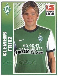 Sticker Clemens Fritz - German Football Bundesliga 2009-2010 - Topps