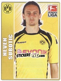 Sticker Neven Subotic - German Football Bundesliga 2009-2010 n. 71 - Topps