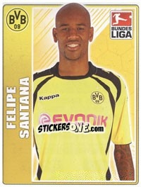 Sticker Felipe Santana - German Football Bundesliga 2009-2010 - Topps