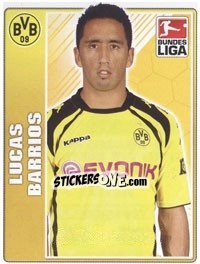 Cromo Lucas Barrios - German Football Bundesliga 2009-2010 - Topps
