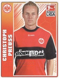Sticker Christoph Preuss - German Football Bundesliga 2009-2010 - Topps