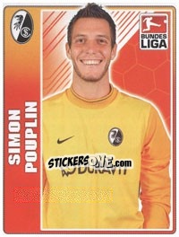 Figurina Simon Pouplin - German Football Bundesliga 2009-2010 - Topps