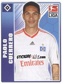 Figurina Paolo Guerrero - German Football Bundesliga 2009-2010 - Topps