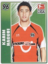 Sticker Karim Haggui - German Football Bundesliga 2009-2010 - Topps