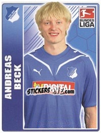 Sticker Andreas Beck - German Football Bundesliga 2009-2010 - Topps