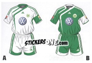 Sticker VFL Wolfsburg - German Football Bundesliga 2009-2010 - Topps