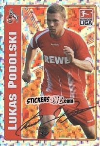 Cromo Lukas Podolski - Star Spieler - German Football Bundesliga 2009-2010 - Topps