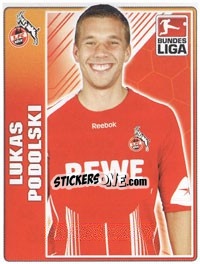 Sticker Lukas Podolski - German Football Bundesliga 2009-2010 - Topps