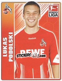Sticker Lukas Podolski - German Football Bundesliga 2009-2010 n. 244 - Topps