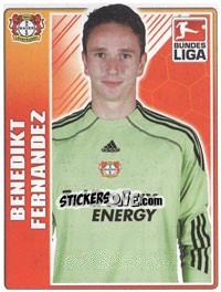 Sticker Benedikt Fernandez - German Football Bundesliga 2009-2010 n. 253 - Topps