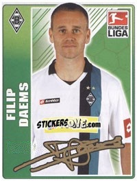 Sticker Filip Daems - German Football Bundesliga 2009-2010 - Topps