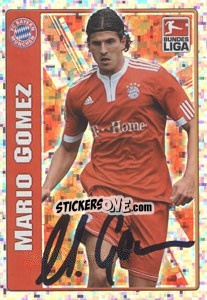 Figurina Mario Gomez - Star Spieler - German Football Bundesliga 2009-2010 - Topps