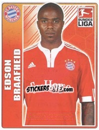 Sticker Edson Braafheid - German Football Bundesliga 2009-2010 - Topps