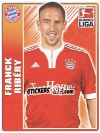 Sticker Franck Ribery - German Football Bundesliga 2009-2010 - Topps