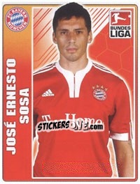 Cromo Jose Ernesto Sosa - German Football Bundesliga 2009-2010 - Topps