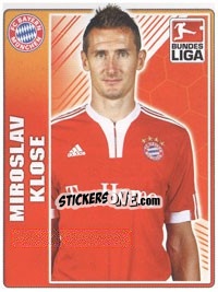Sticker Miroslav Klose - German Football Bundesliga 2009-2010 n. 329 - Topps