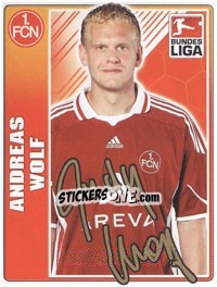 Sticker Andreas Wolf - German Football Bundesliga 2009-2010 - Topps