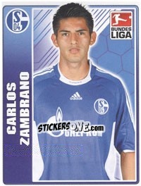 Cromo Carlos Zambrano - German Football Bundesliga 2009-2010 - Topps