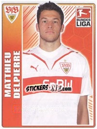 Sticker Matthieu Delpierre - German Football Bundesliga 2009-2010 n. 383 - Topps