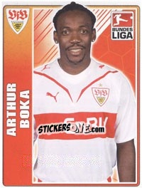 Sticker Arthur Boka - German Football Bundesliga 2009-2010 - Topps