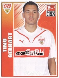 Sticker Timo Gebhart - German Football Bundesliga 2009-2010 - Topps