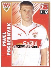 Sticker Pavel Pogrebnyak - German Football Bundesliga 2009-2010 n. 393 - Topps